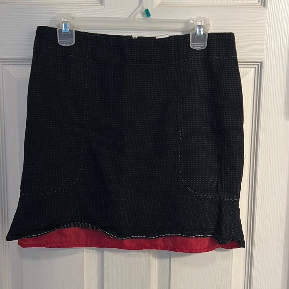 MLLP women’s black and red  mini skirt size 12‎